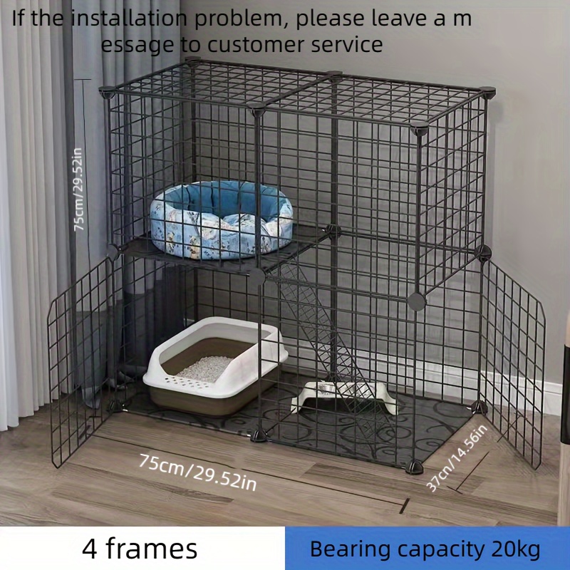 Jaula grande para perros, jaula para perros medianos, jaula para mascotas,  jaula para mascotas, alambre de metal, doble puerta, plegable, totalmente