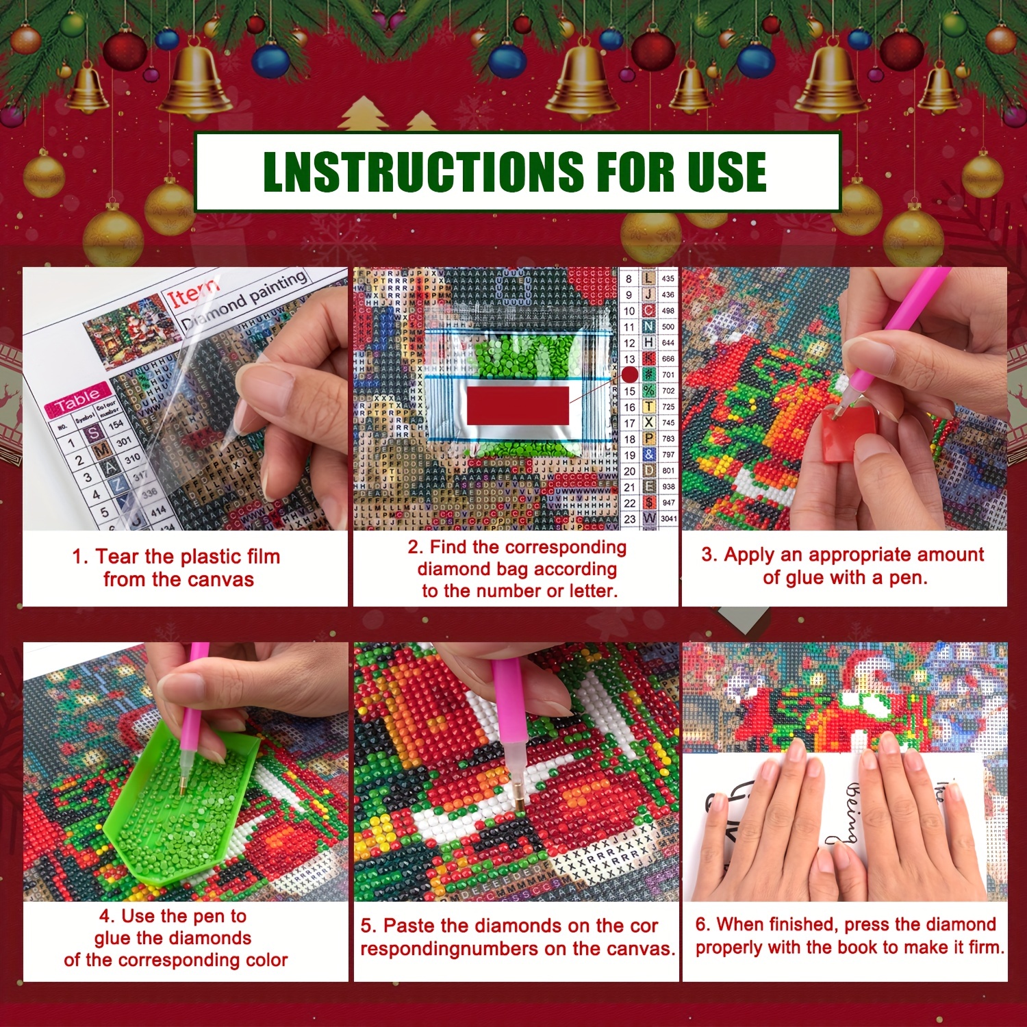 Adult Christmas Diamond Painting Kits Christmas Gnomes Plum - Temu