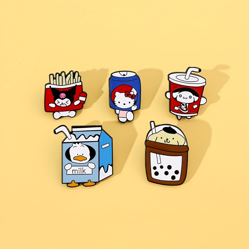 Sanrio Brooches Anime Hello Kitty Kuromi Cinnamoroll Lapel Pins
