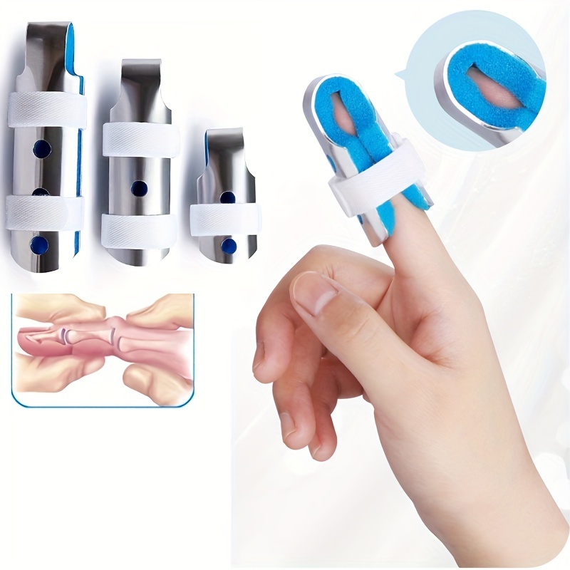 Metal Finger Splints Soft Sponge Posture Correction Sizes Temu