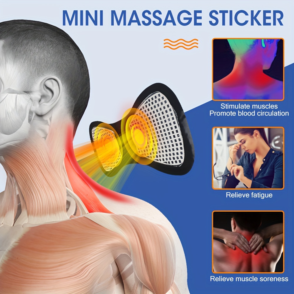 Intelligent Massage Patch Cervical Spine Massage Instrument Ems Electric  Pocket Pulse Whole Body Mini Muscle Relaxation Health