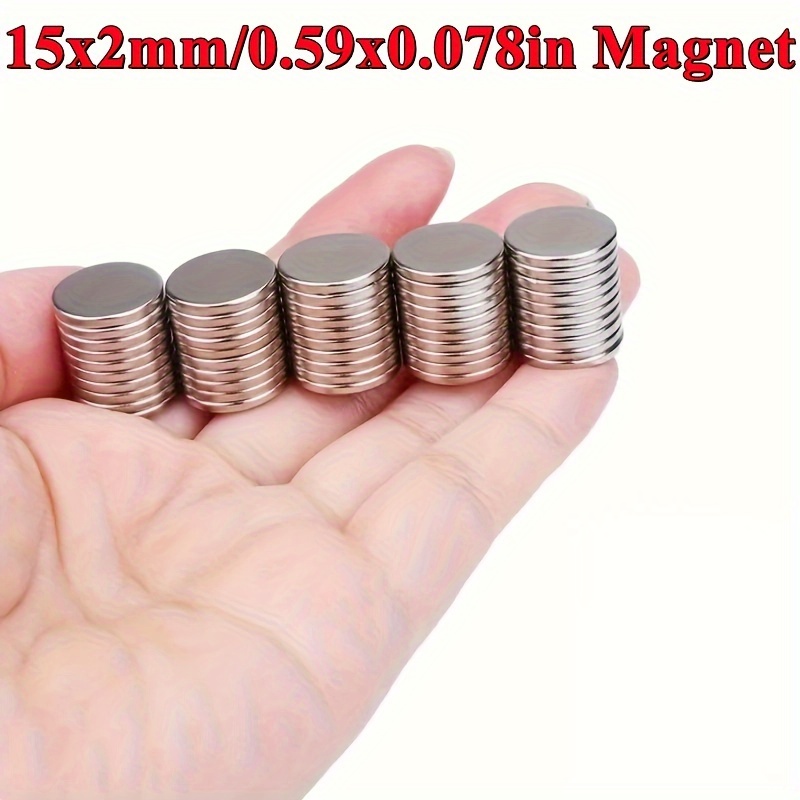 

20pcs 15x2mm Neodymium Magnet 15mm X 2mm N35 Ndfeb Round Super Powerful Strong Permanent Magnetic Imanes Disc 15x2