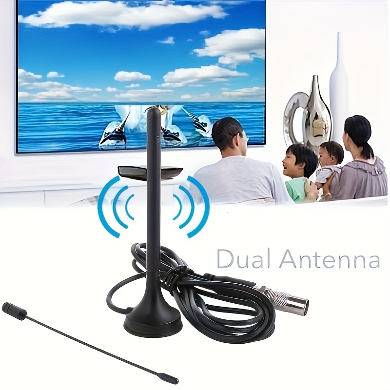 Antena Tv Alta Definición Antena Digital Interior 5dbi Canal Hd Aérea Antena  Tv Dvb-t Hd Radio Tv Dvb-t2 Aérea. - Hogar Inteligente - Temu