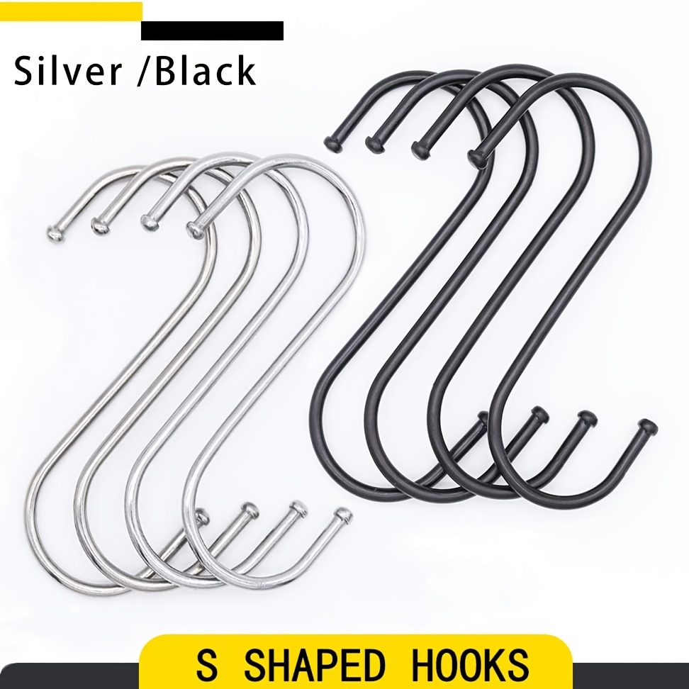 S shaped Hooks Stainless Steel Multifunctional Hanging Hooks - Temu