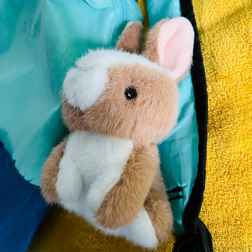 Cute Rabbit Plush Bag Charm, Stuffed Bunny Keychain