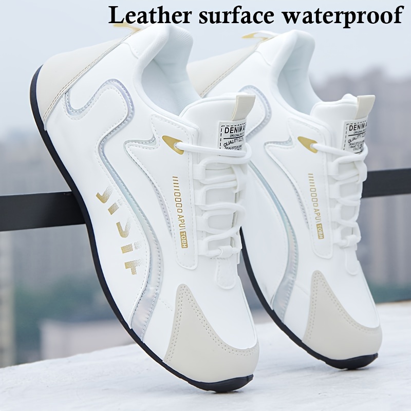 Mens Trendy Sneakers Comfy Non Slip Lace Up Soft Sole Shoes For