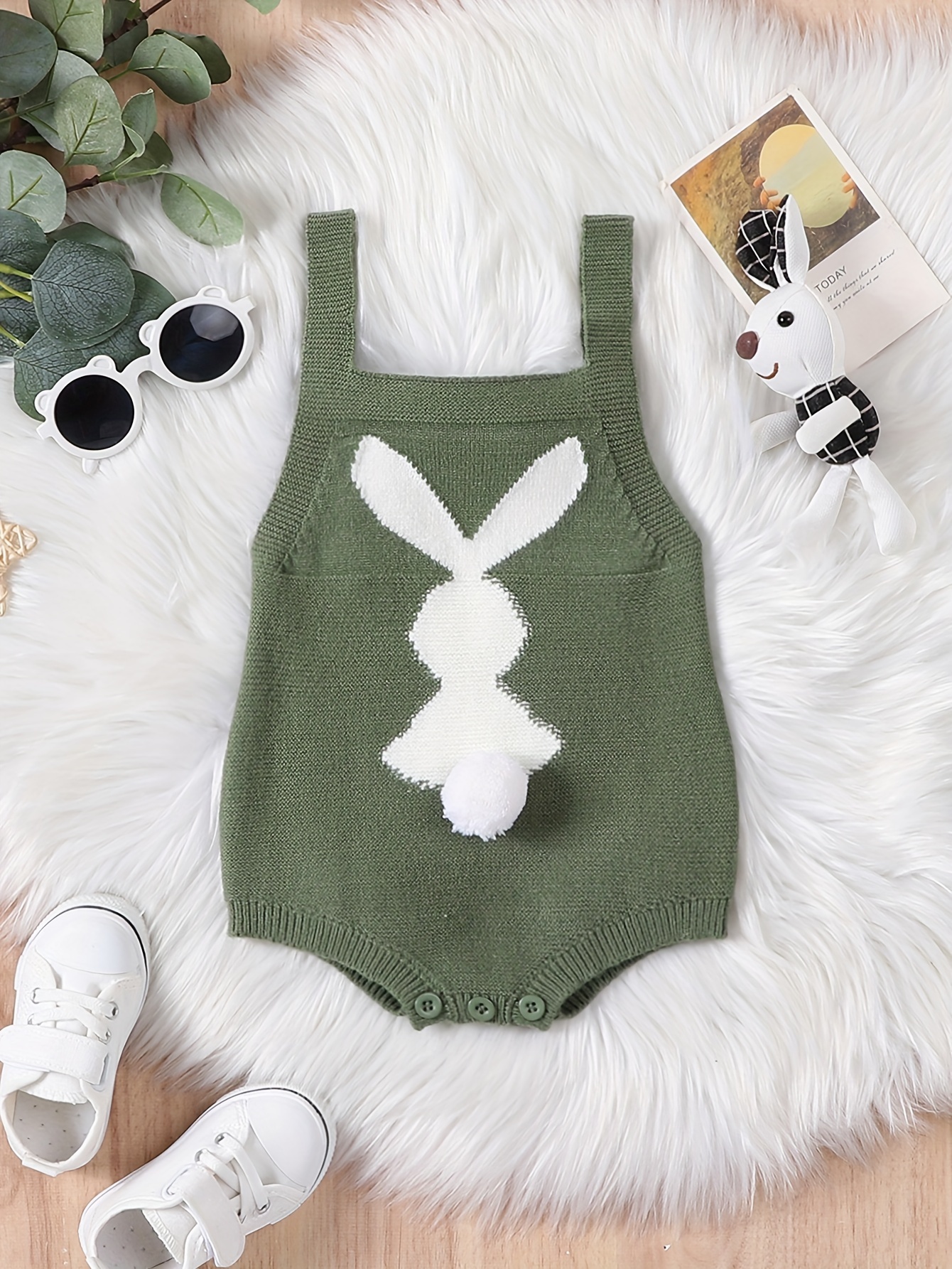 Infant Baby Boys Girls Knitted Sleeveless Jumpsuit Fashion - Temu