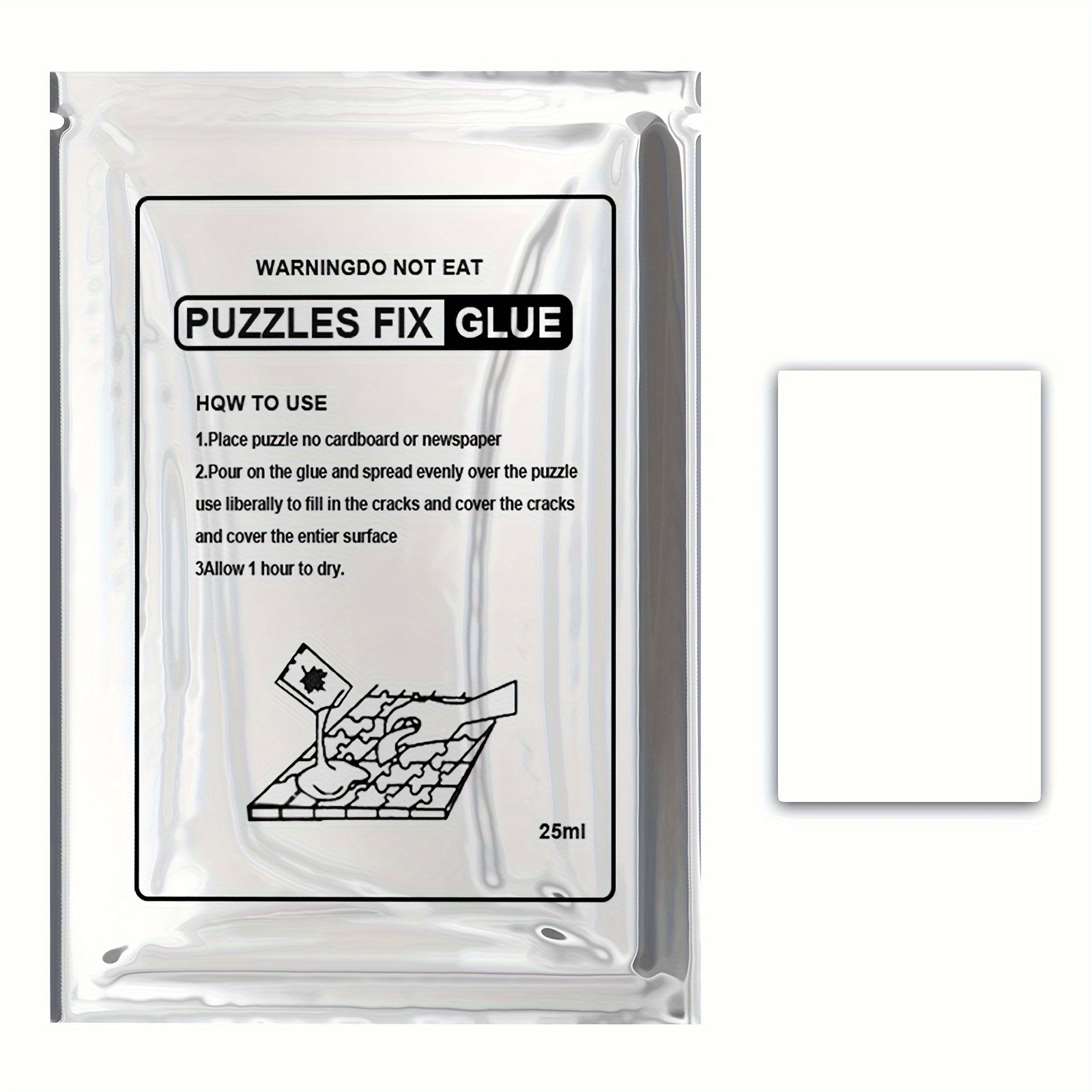 Puzzle Glue - 240 ml Puzzle Glue with Sponge Head, Puzzle Glue Clear Firm Hold of Your 1000/1500/3000 Puzzle for Paper and Wood, Water-Soluble