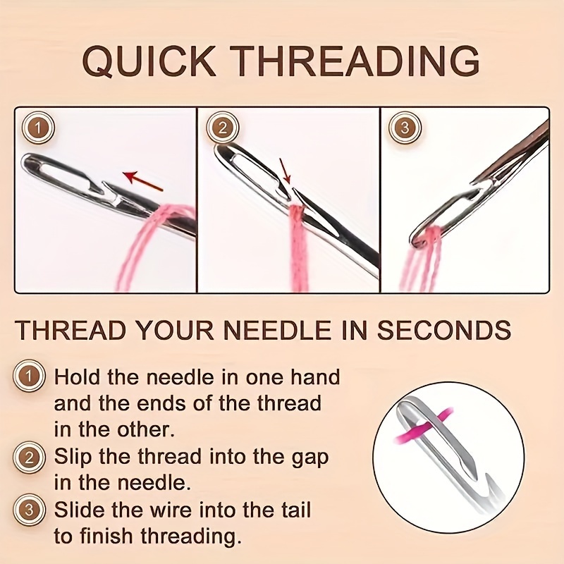 Self-threading Needles For The Elderly And The Blind Needle Hand