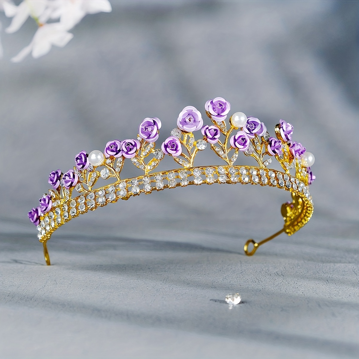 Red Rose Flowers Children s Crown For Girls