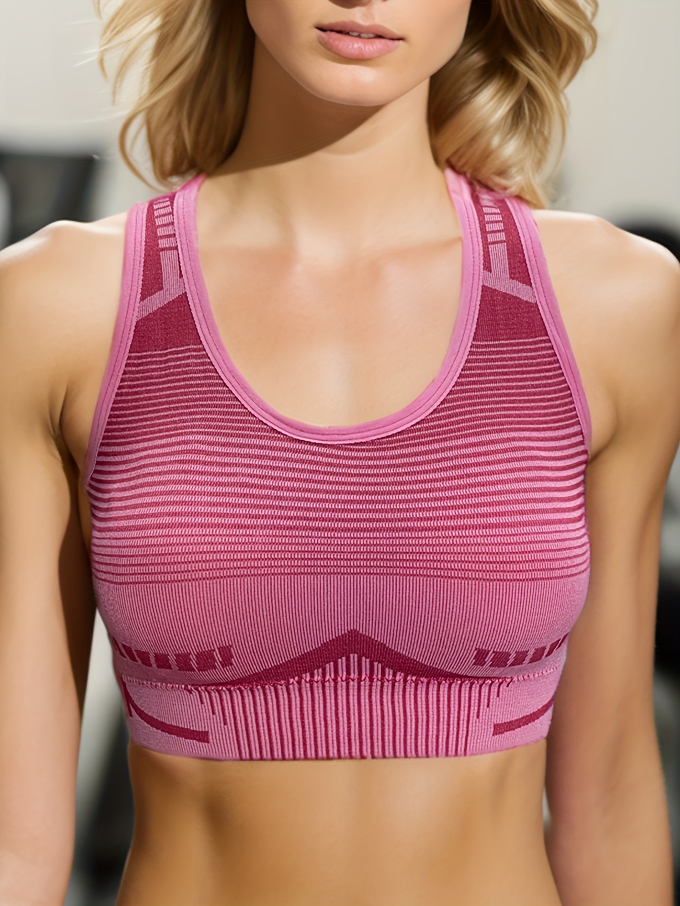 High Support Sports Bra For Women - Full Coverage Racerback Workout Bra  With Adjustable Shoulder Straps - Perfect For Active Women - Temu Austria