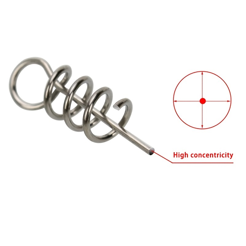 Screw in lock springs in 5 sizes. Steel screw in locks - Get Hooked Magic  Baits