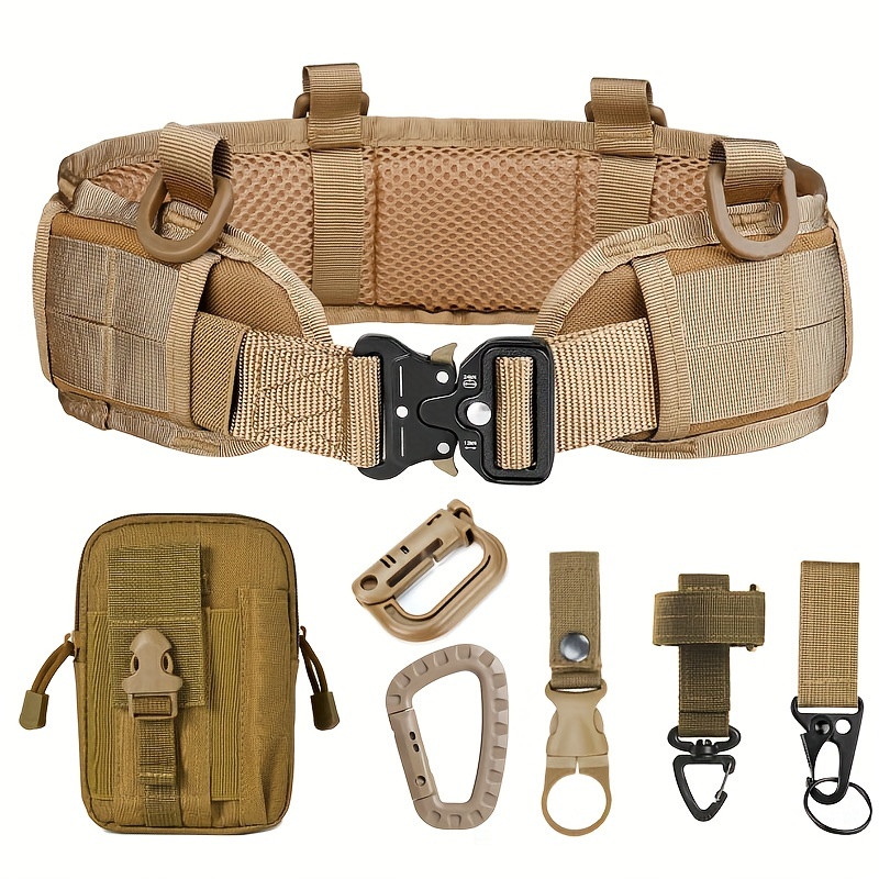 Military Tactical Belt Kit Utility Pouches Waistband Accessories Band  Durable