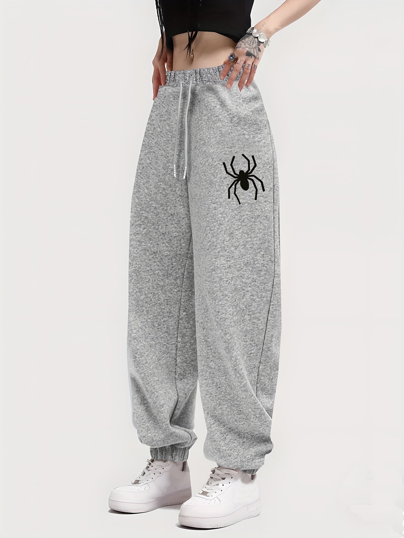 Women's Halloween Pumpkin Spider Web Print Elastic Women's Sports Yoga Pants  Elastic Tight Fitting Leggings - The Little Connection