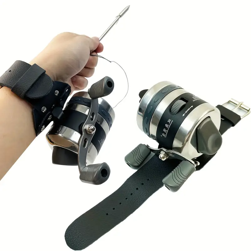 Stainless Steel Fishing Reel With Wrist Strap, Slingshot Fish Catching  Equipment Outdoor Accessories