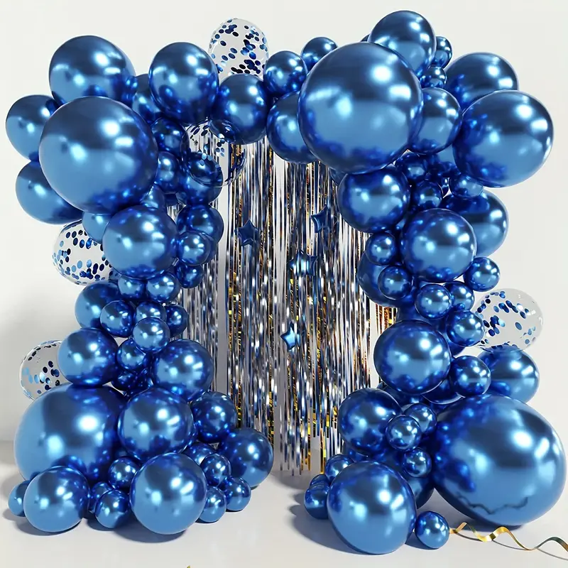 TUPARKA Globos plateados de 102 piezas de globos metálicos plateados para  guirnalda de arco de 18, 12, 10, 5 pulgadas, globos de fiesta para