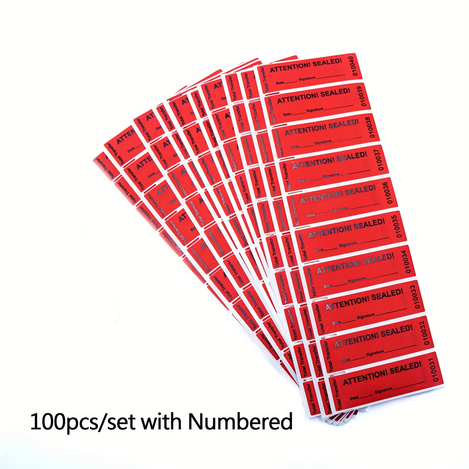  100PCS Chtep Tamper Tamper Evident Stickers, 100