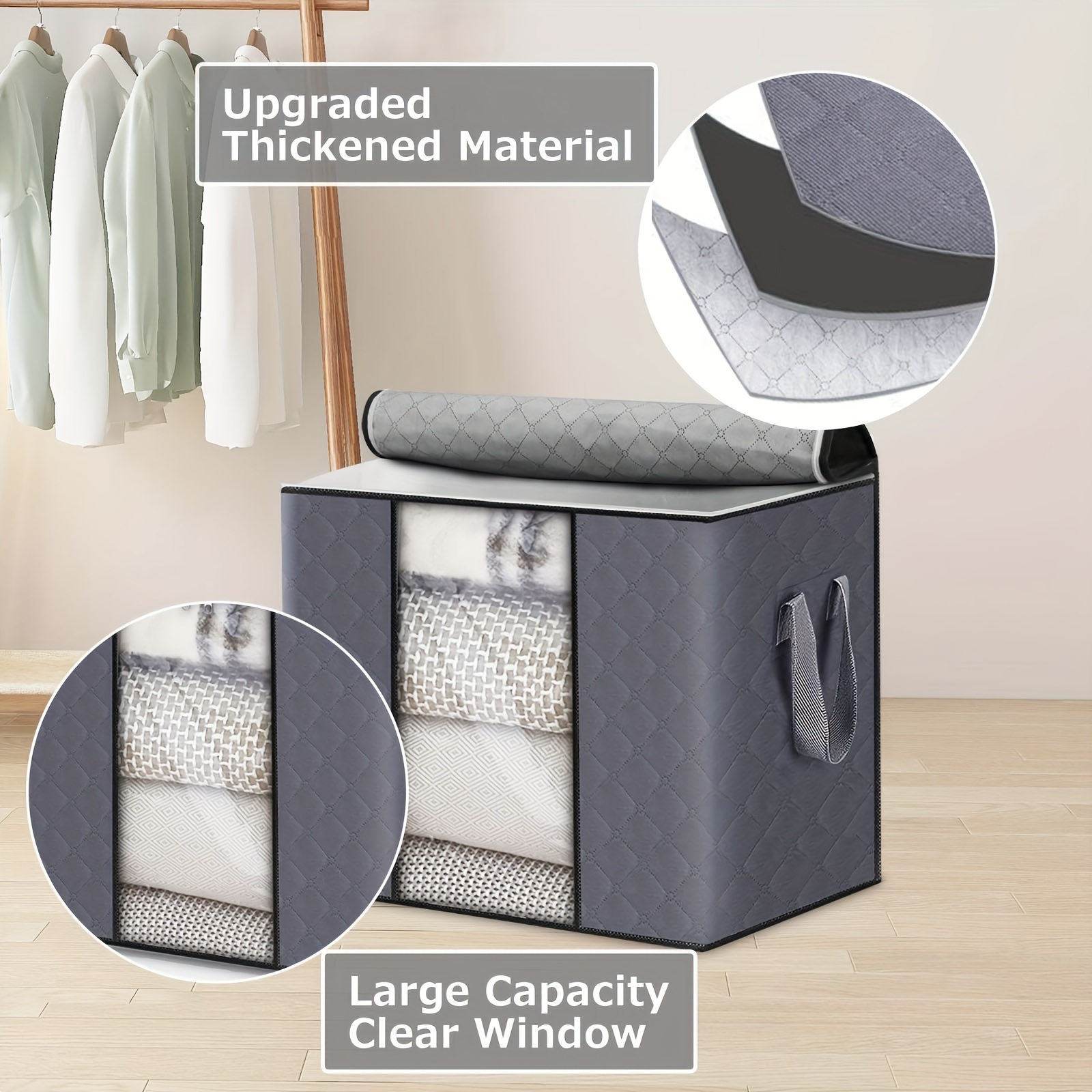 Closet Organizers and Storage Bags for Clothes, Large Capacity