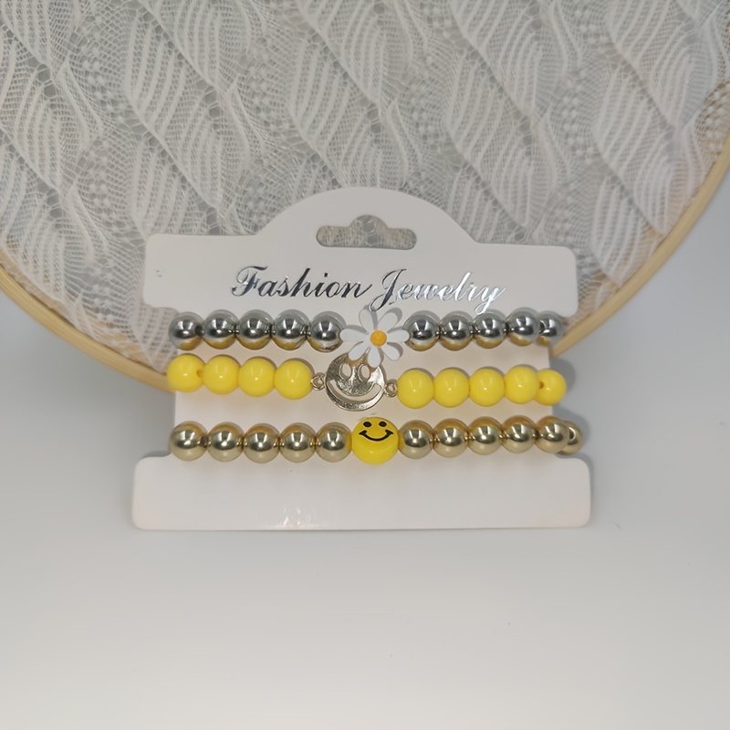 Collegiate Gold Beaded Bracelets