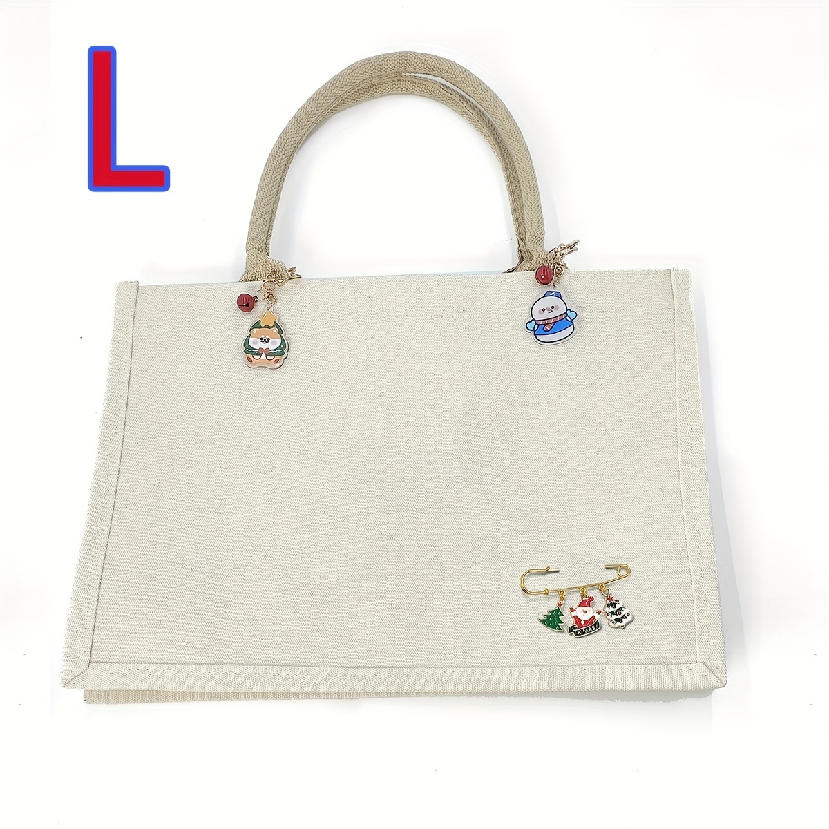 Canvas Tote w/ Pins