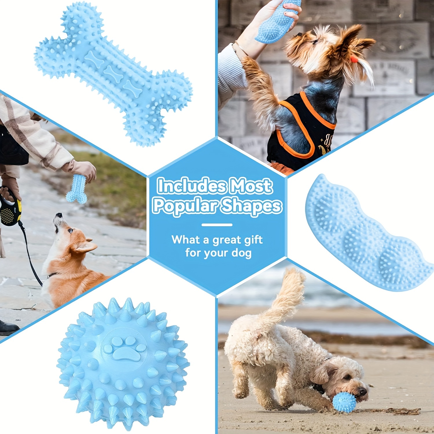 Pet Dog Toys for Large Small Dogs Toy Interactive Cotton Rope Mini Dog Toys  Ball