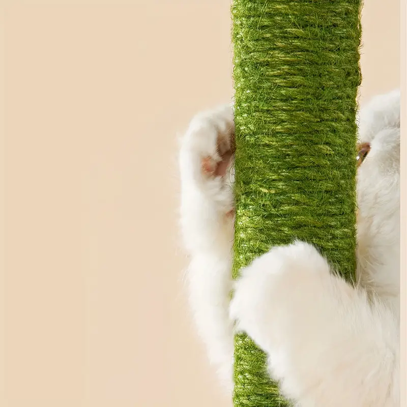 cat tree cat tower cat scratching post cactus shape sisal column cat litter cat scratch board cat ball toy details 5