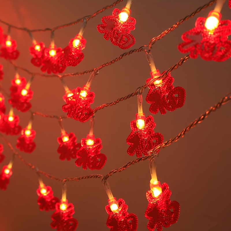 red string lights battery operated