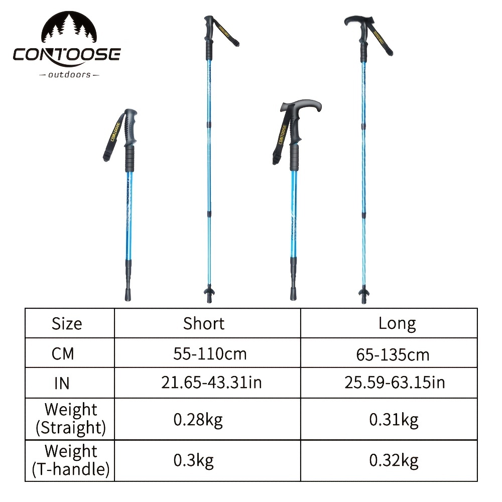 Ultra Lite Telescopic Mountaineering Pole for Hiking & Climbing