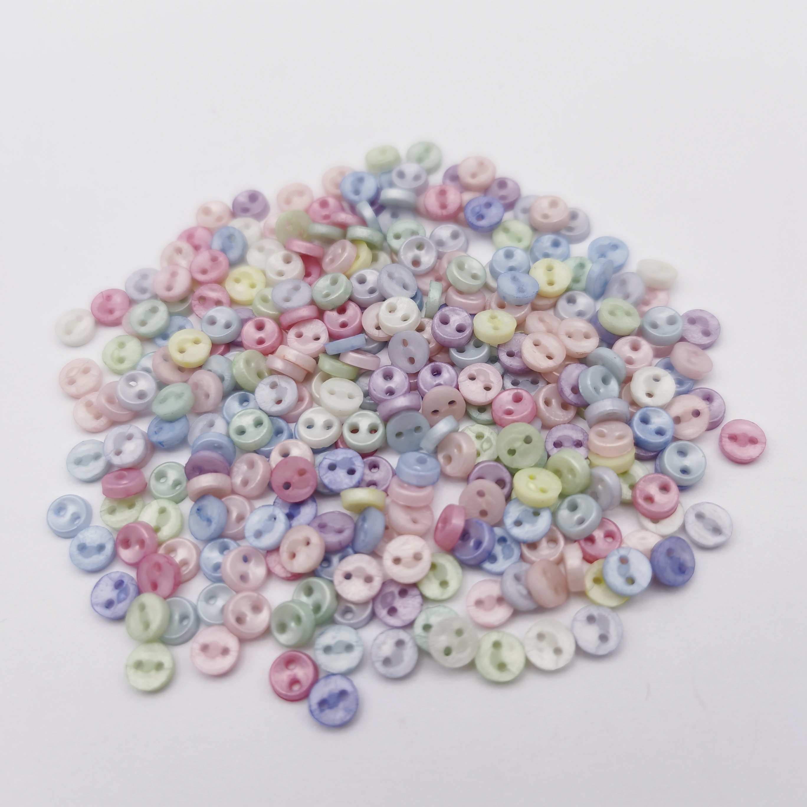 Shiny Multi Plastic Round Mini Tiny Buttons Sewing Doll Soft Toys