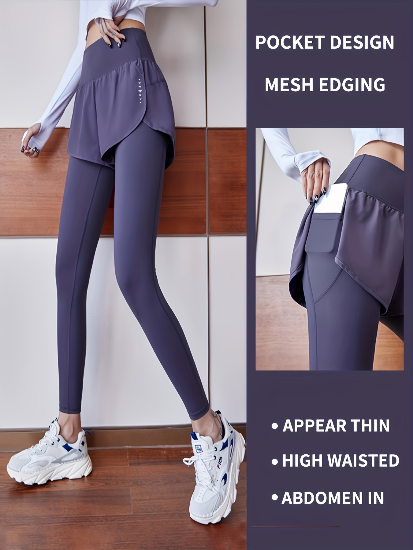 Two piece Quick Drying Yoga Leggings Butt Lifting - Temu Canada