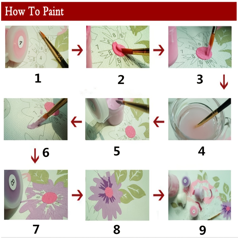 Acrylic Paint By Numbers For Adults On Canvas Beginner - Temu