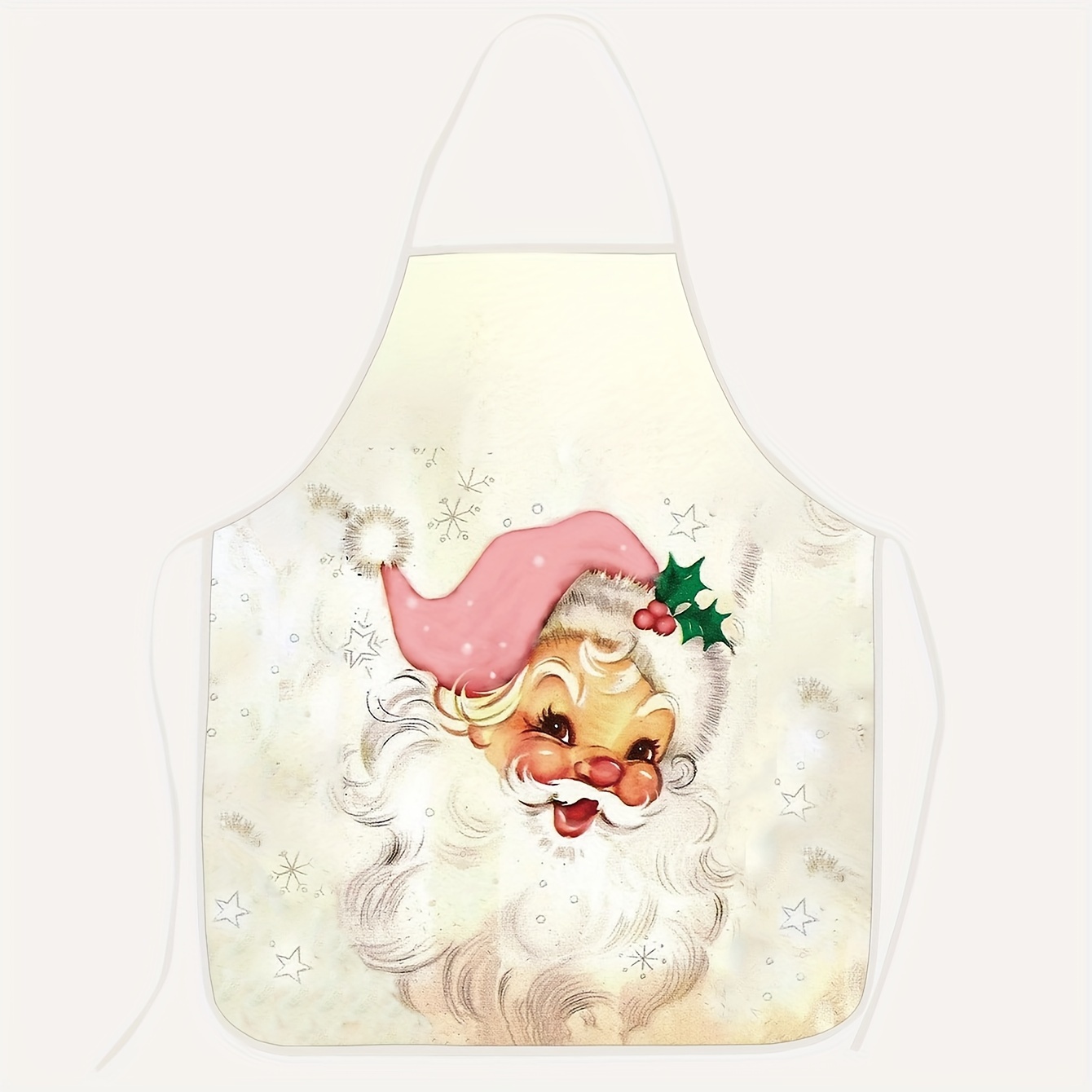 Hoem Santa Claus Elk Apron Christmas Gift Aprons for Women Cooking