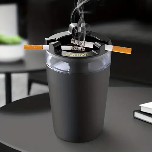 1 pc, purificateur d'air intelligent pour cendrier de cigarette, élimine  instantanément la fumée secondaire et l'odeur de tabac, piles non incluses,  accessoires pour fumeurs - Temu France