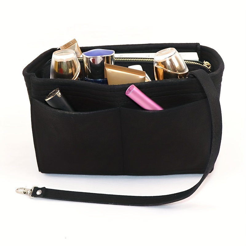 Felt Insert Bag Portable Storage Pouch With Pockets