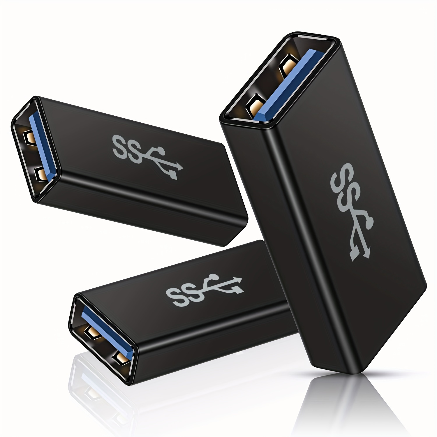  CY USB 3.0 hembra a doble USB macho extra Power Data Y Cable de  extensión para disco duro móvil de 2.5 Color negro : Electrónica