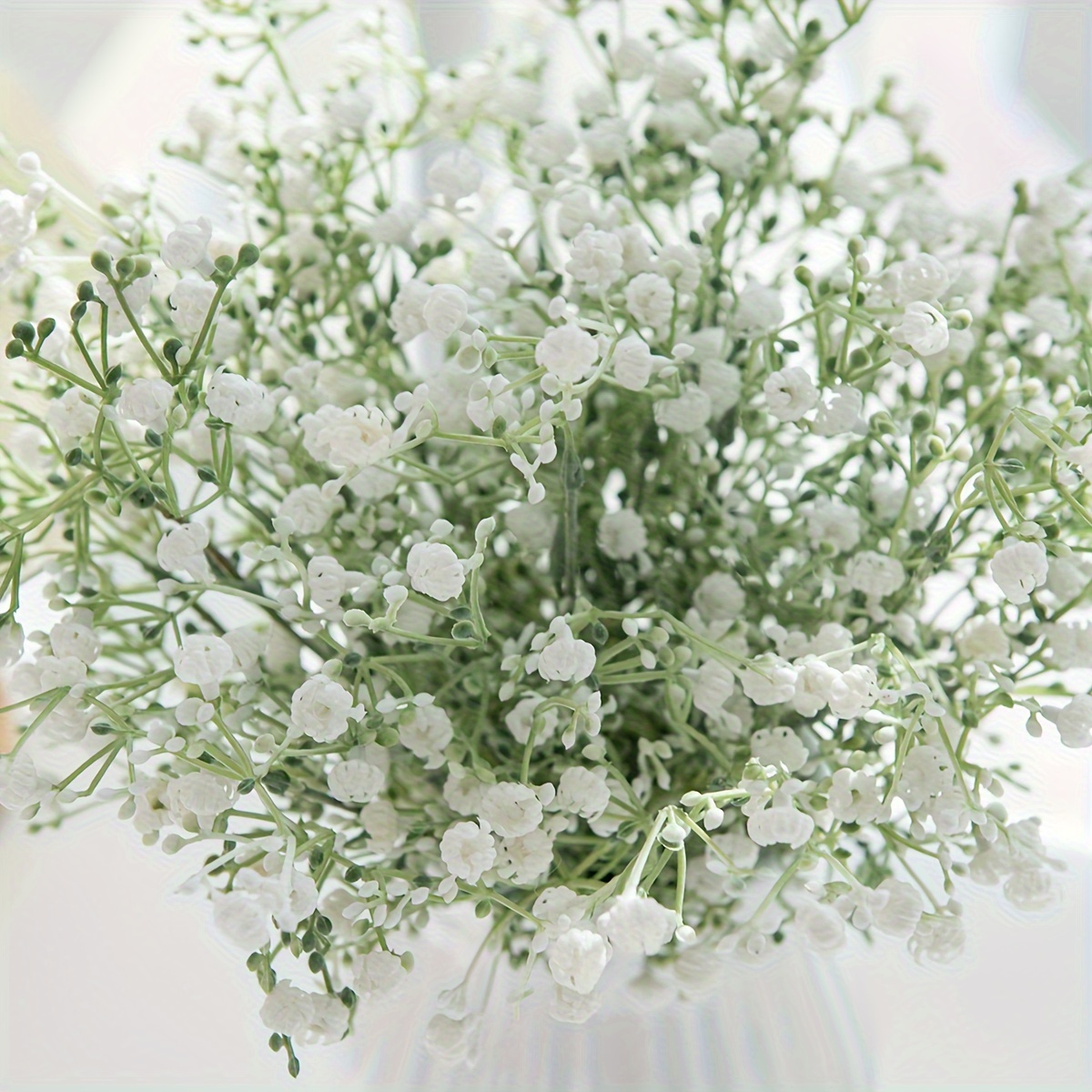 White Baby's Breath Artificial Flowers Real Touch Fake Gypsophila Faux  Plants For Wedding Flower Bouquet DIY