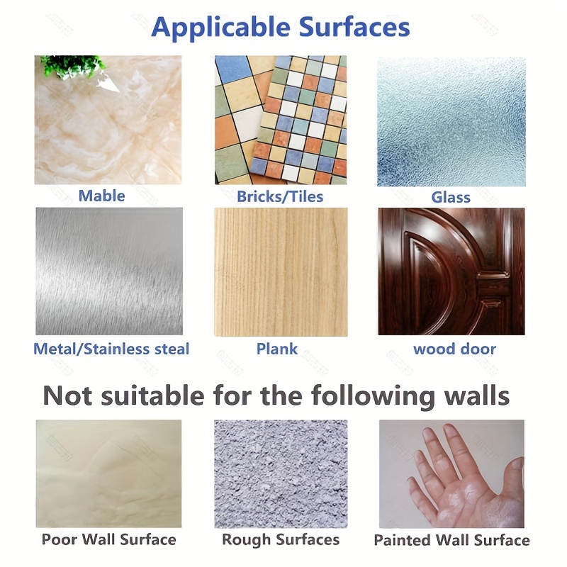 TONHTCAT Ganchos adhesivos resistentes, ganchos de pared autoadhesivos de  acero inoxidable, ganchos adhesivos para toallas para cocina, baño,  oficina