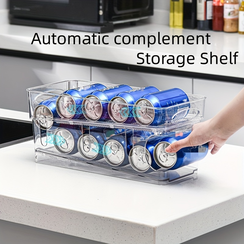 Beer Soda Can Storage Rack Refrigerator Shelf Beverage And - Temu