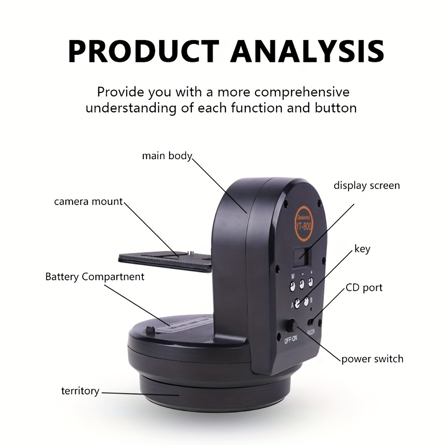 Motorized Pan Tilt Head With Wireless Remote