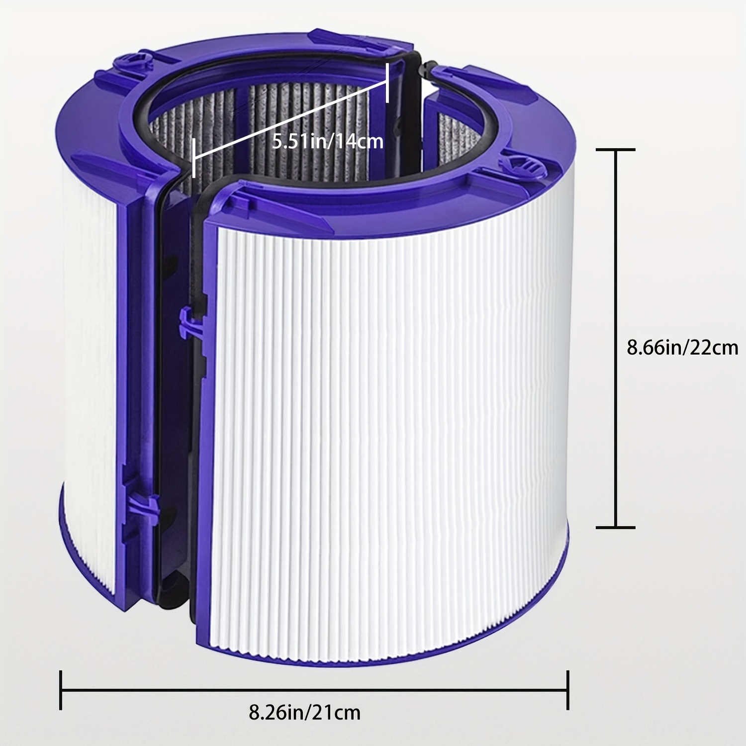 Purificateur Allspares Filtre hepa (1x) adapté pour purificateur dyson dp01  - filtres du