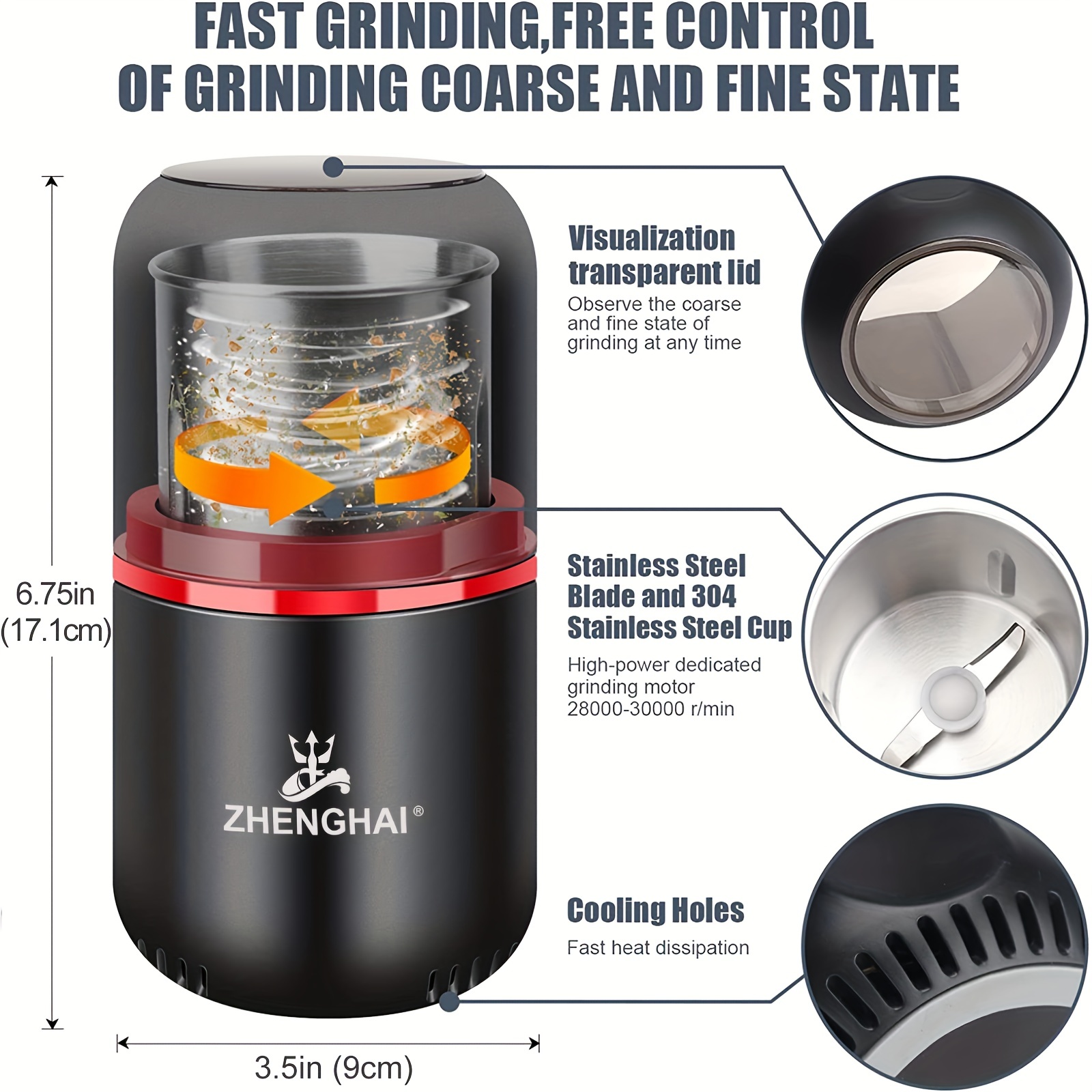 Small Fast Grinding Electric Spices Mill Coffee Grinder Coffee