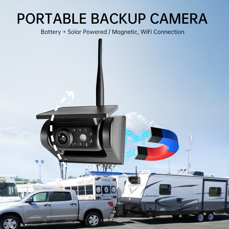 Wireless Magnetic Backup Camera Car Monitor Display For - Temu