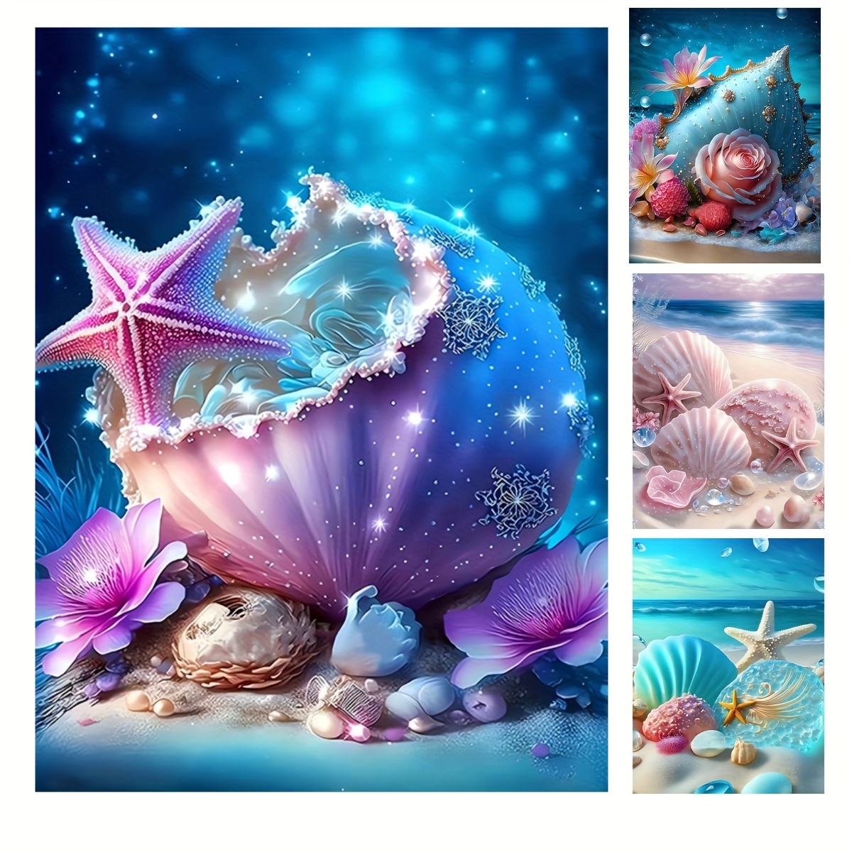 1pc Starfish Summer Seaside Wall Art Picture Canvas Painting Wall