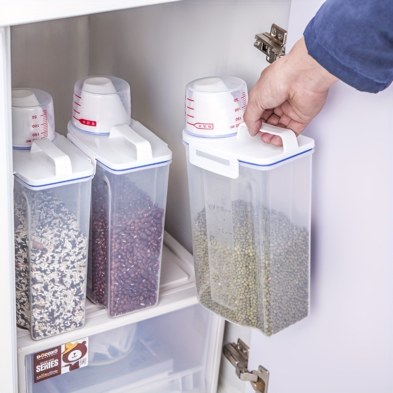Plastic Air Tight Containers Set Of Moisture Proof Storage Box Jar  Organizer
