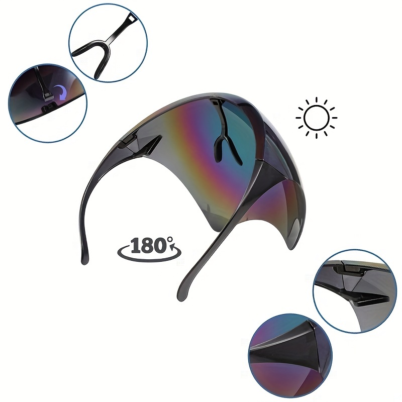 Lunettes de soleil transparentes anti-buée et anti-éclaboussures