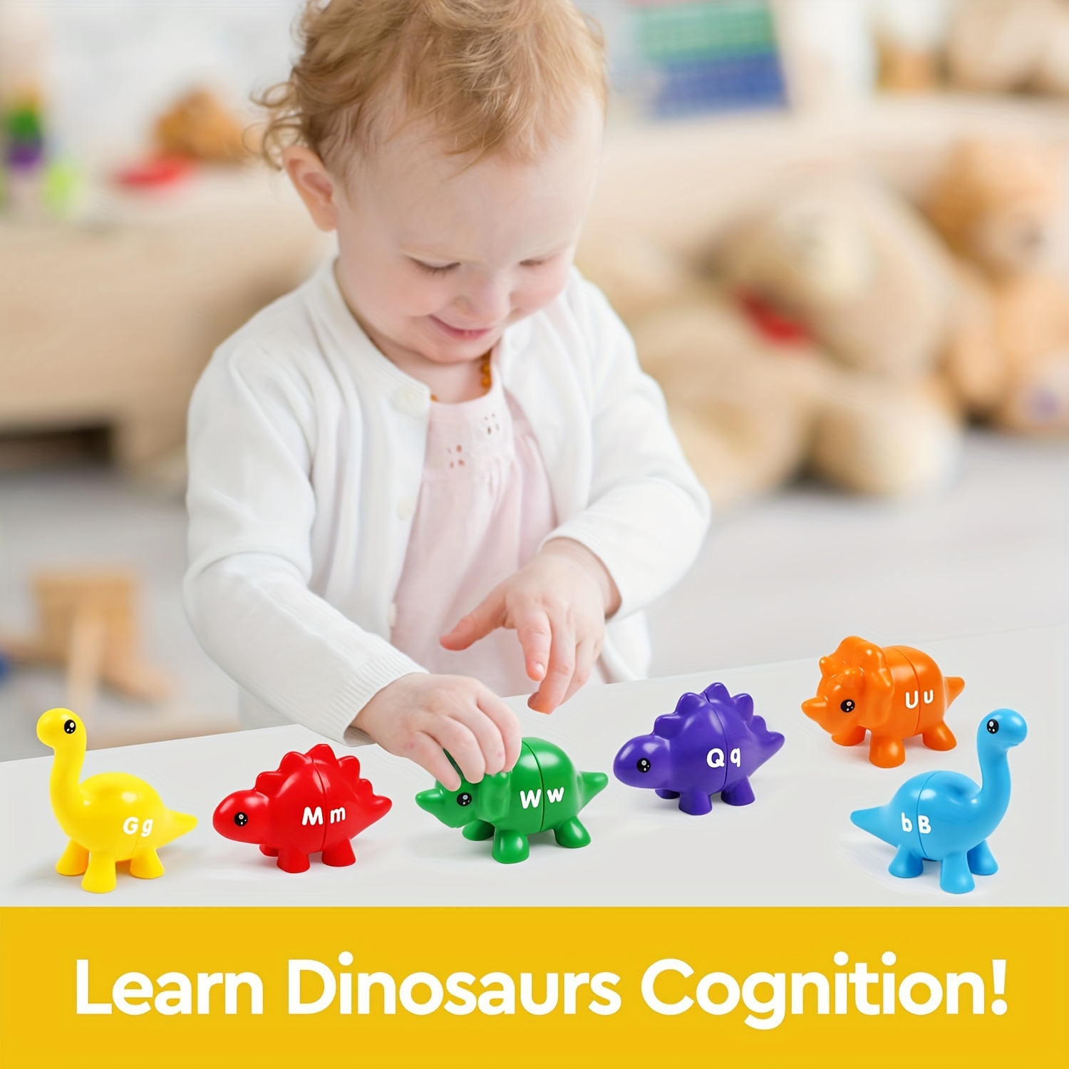Coyban Double-Sided ABC Dinosaur Alphabet and Number Matching Toy | Educational Letter Recognition and Counting Activity, Plastic, Multicolor, Ideal for Dinosaur Themed Parties and Gifts 25 Coyban Double-Sided ABC Dinosaur Alphabet and Number Matching Toy | Educational Letter Recognition and Counting Activity, Plastic, Multicolor, Ideal for Dinosaur Themed Parties and Gifts
