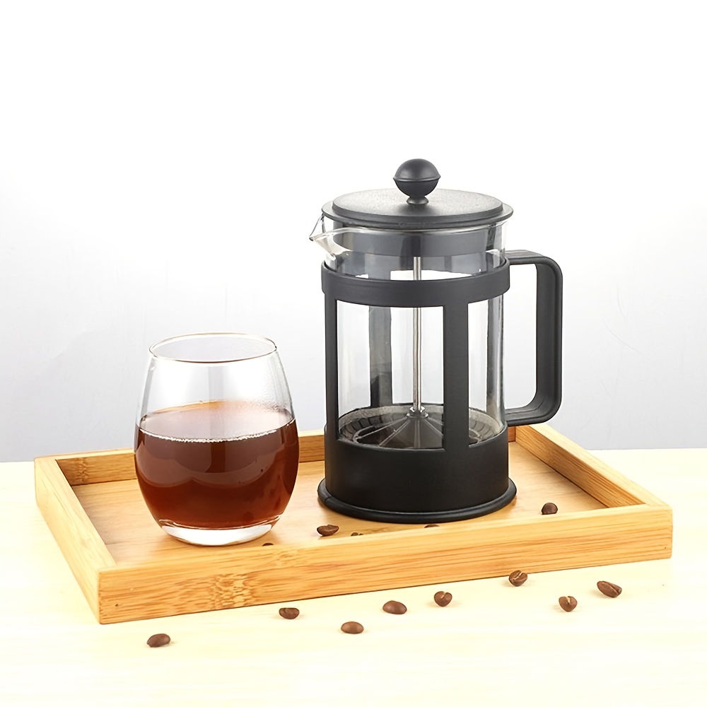 Lowest Price: The Original Glass French Press Coffee Maker -  Versatile Coffee Press, Tea Press w/ 4 Level Filtration
