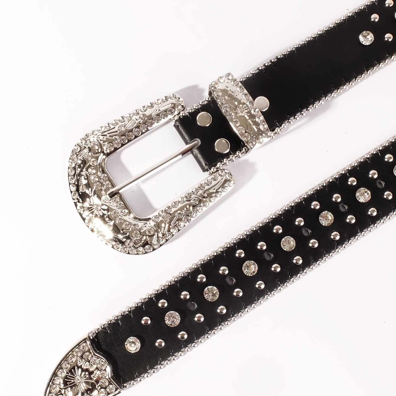 Fashion Luxury Designer Belt Uni Punk Diamond Belt Y2K Cowboy Belts