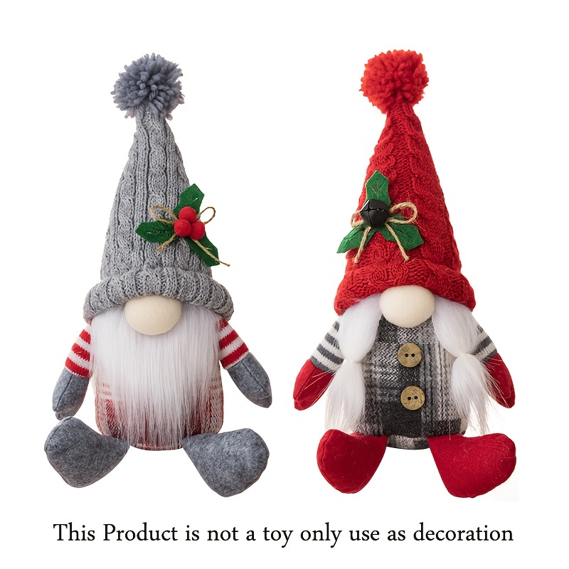 Christmas Gnomes Plush Handmade Tomte Swedish Gnome, Scandinavian Figurine  Nordic Plush Elf Doll Gnome Ornaments Christmas Decorations Home Decor 