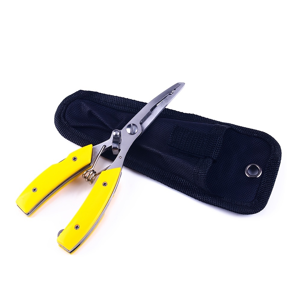 Ultimate Fishing Tool: Multifunctional Plier Scissor With Braid Line  Cutter, Hook Remover, And Lure Cutter - Essential Tackle For Anglers - Temu
